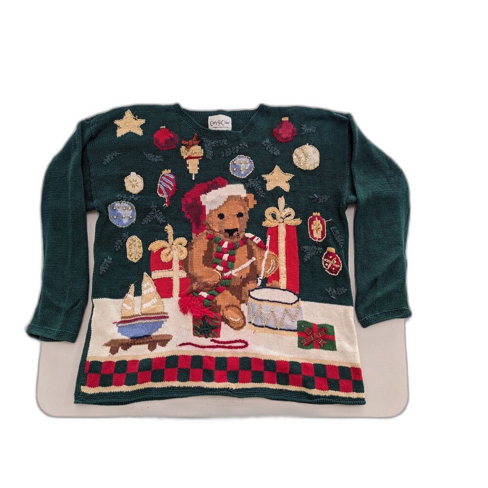 Carly St. Claire Womens Ugly Christmas Sweater L
